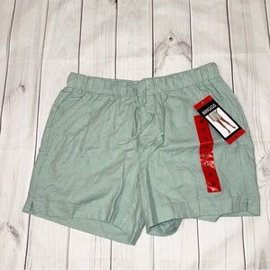 Green Linen Shorts - Women's Size Medium